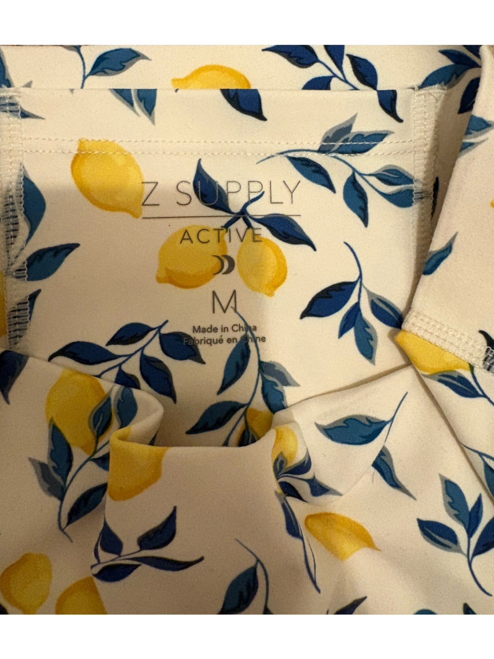 Z SUPPLY Active Lemon Print Set - Size Small Top, Medium Bottoms - Picture 4 of 5